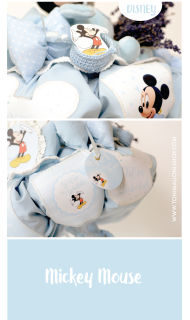 Lumanare de botez pentru baieti cu Mickey Mouse, 65x4 cm, Cool Mickey 3